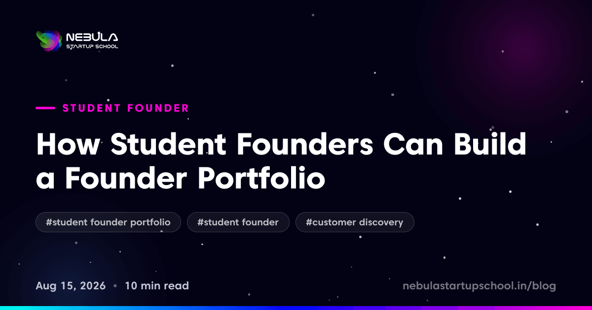 How Student Founders Can Build a Founder Portfolio