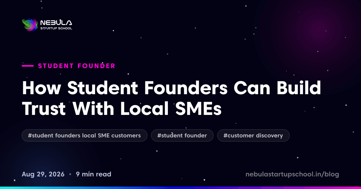How Student Founders Can Build Trust With Local SMEs