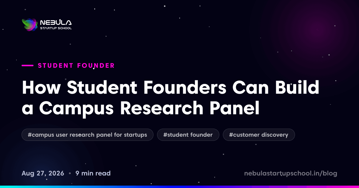 How Student Founders Can Build a Campus Research Panel