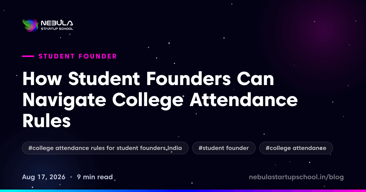 How Student Founders Can Navigate College Attendance Rules