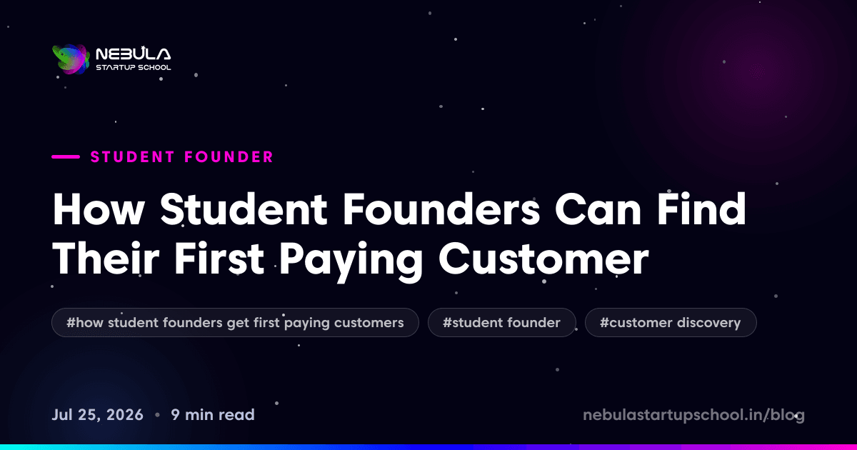 How Student Founders Can Find Their First Paying Customer