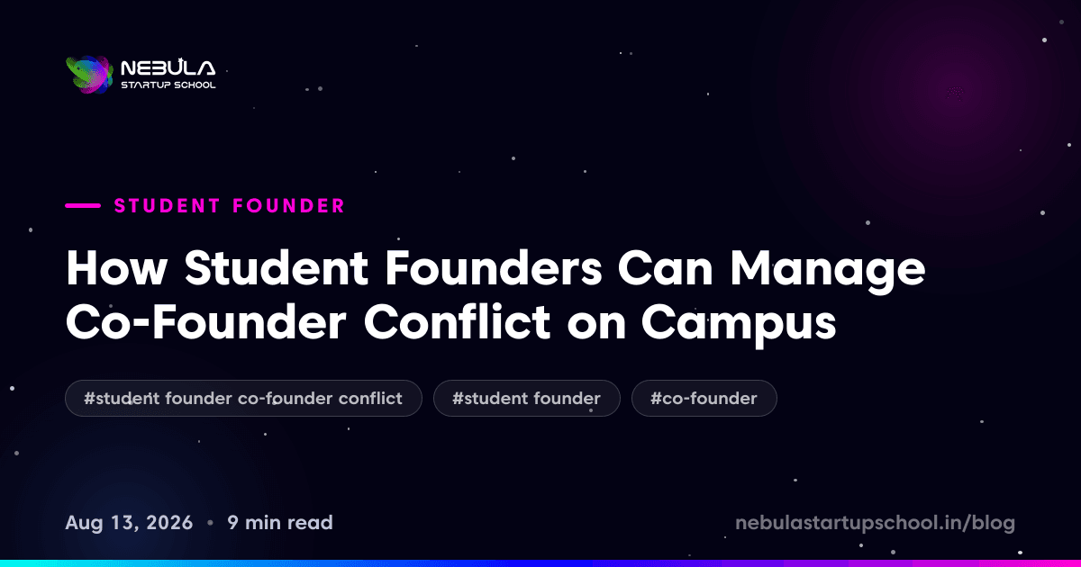 How Student Founders Can Manage Co-Founder Conflict on Campus