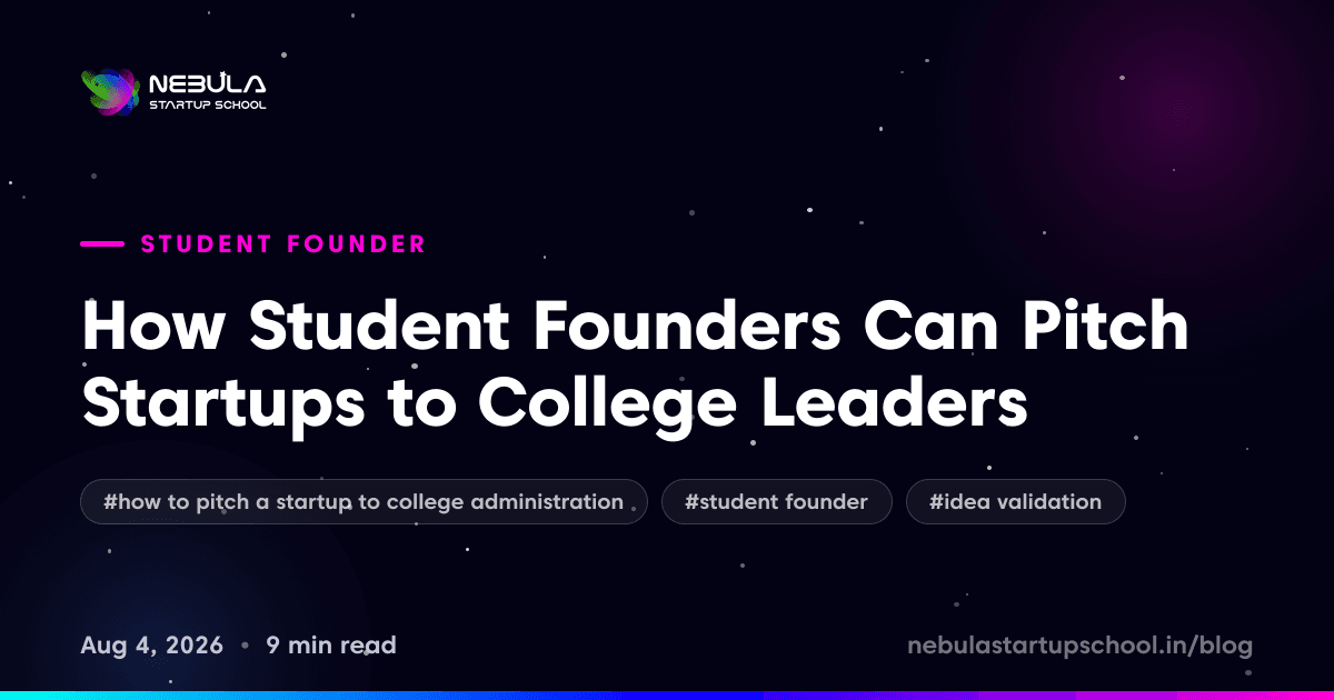 How Student Founders Can Pitch Startups to College Leaders
