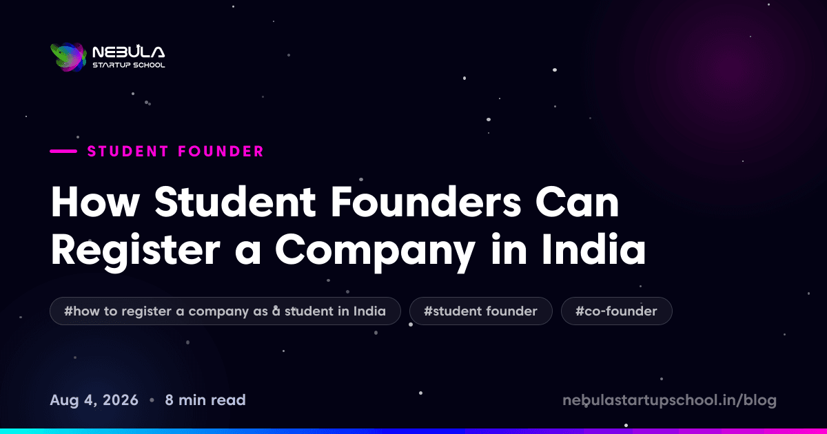 How Student Founders Can Register a Company in India