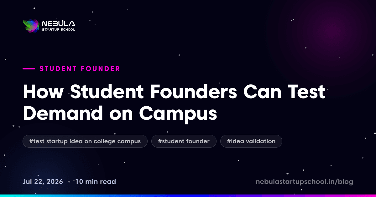 How Student Founders Can Test Demand on Campus