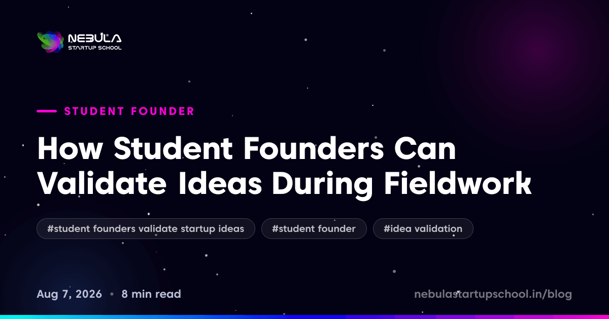 How Student Founders Can Validate Ideas During Fieldwork