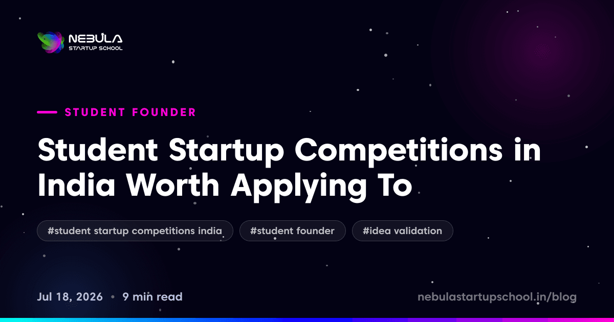 Student Startup Competitions in India Worth Applying To