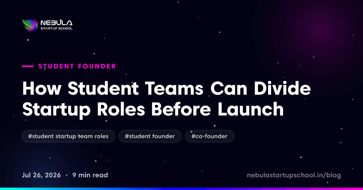 How Student Teams Can Divide Startup Roles Before Launch