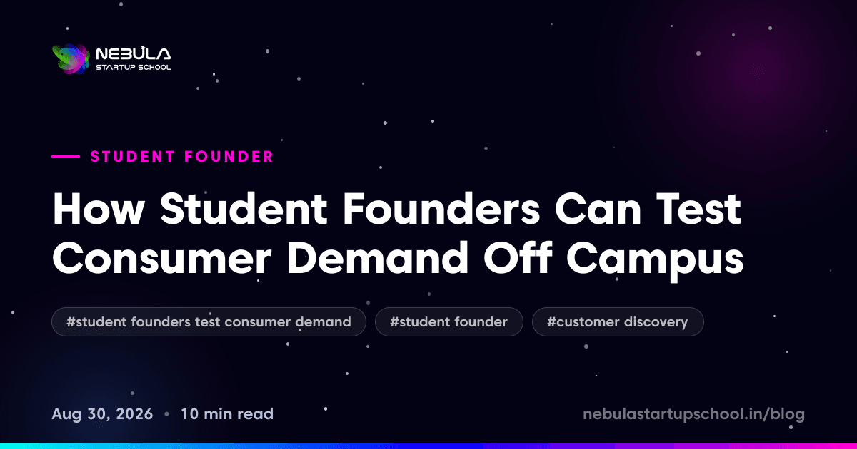 How Student Founders Can Test Consumer Demand Off Campus