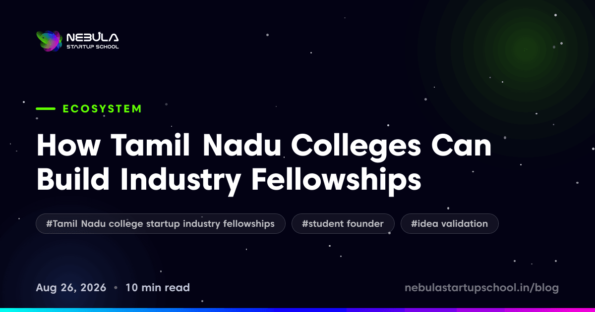 How Tamil Nadu Colleges Can Build Industry Fellowships