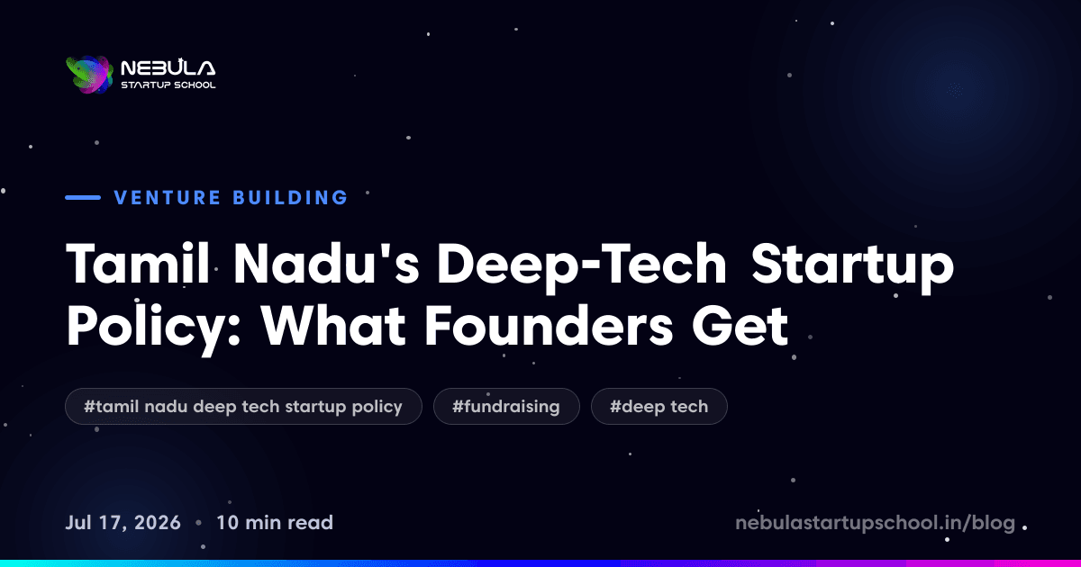 Tamil Nadu's Deep-Tech Startup Policy: What Founders Get