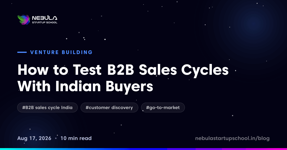 How to Test B2B Sales Cycles With Indian Buyers