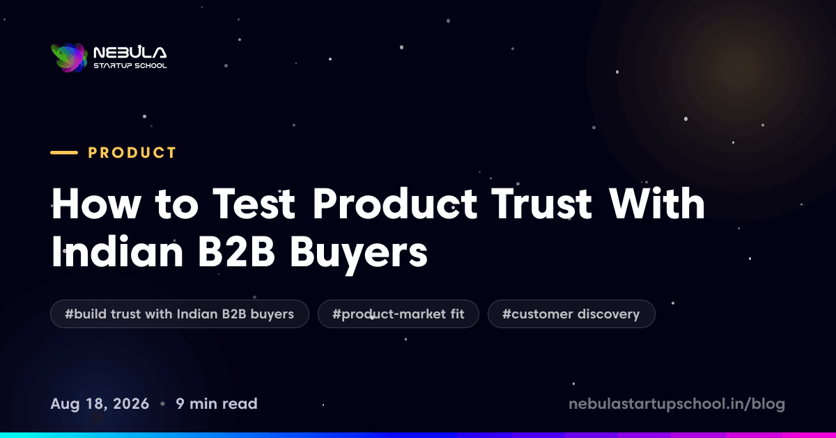 How to Test Product Trust With Indian B2B Buyers