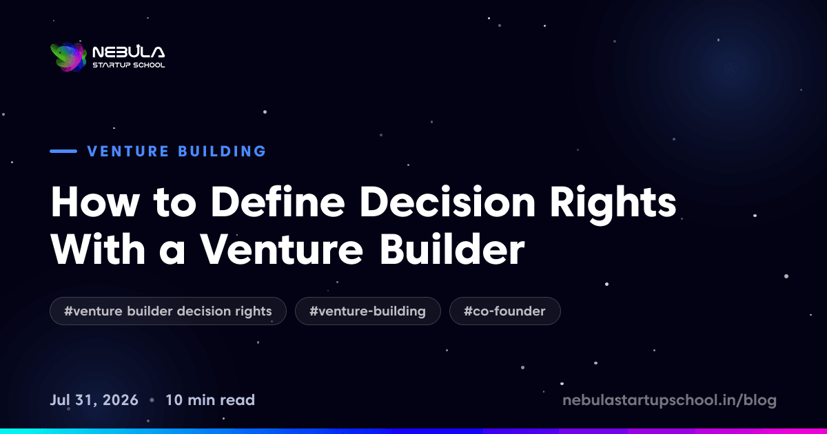 How to Define Decision Rights With a Venture Builder