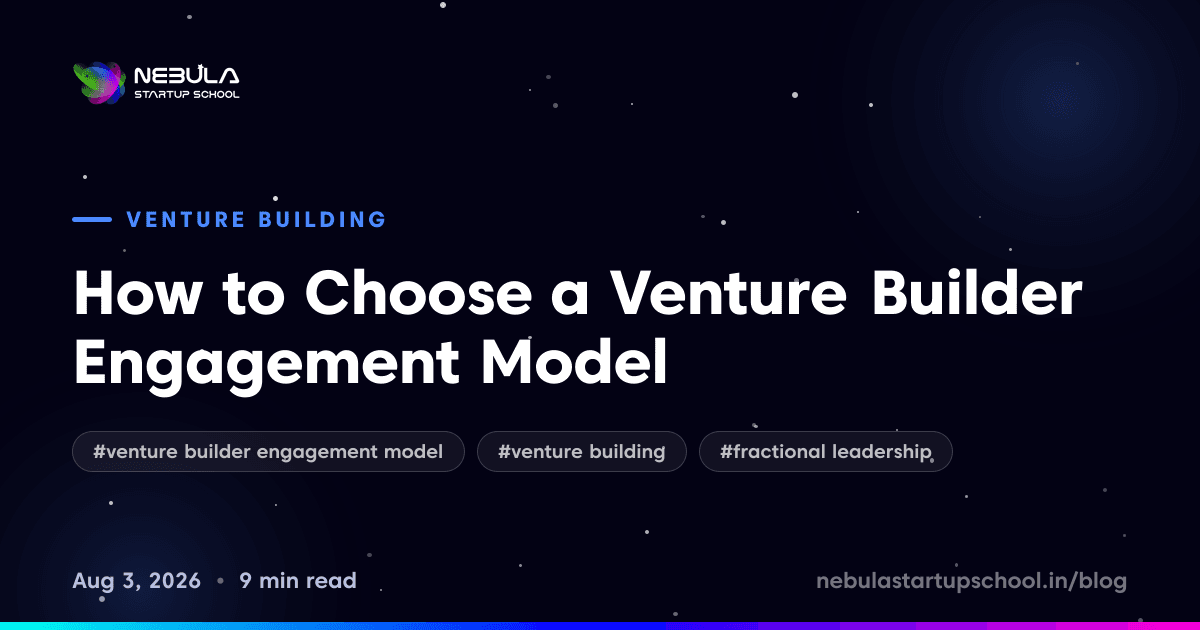 How to Choose a Venture Builder Engagement Model