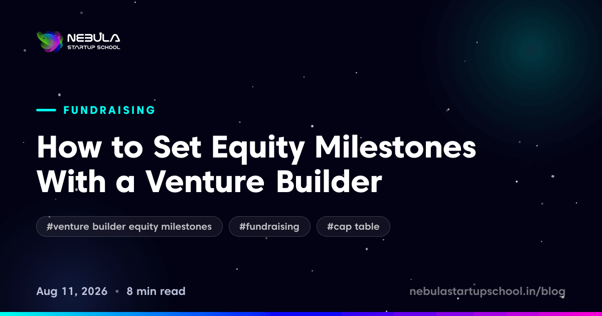 How to Set Equity Milestones With a Venture Builder