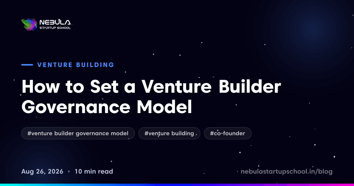 How to Set a Venture Builder Governance Model