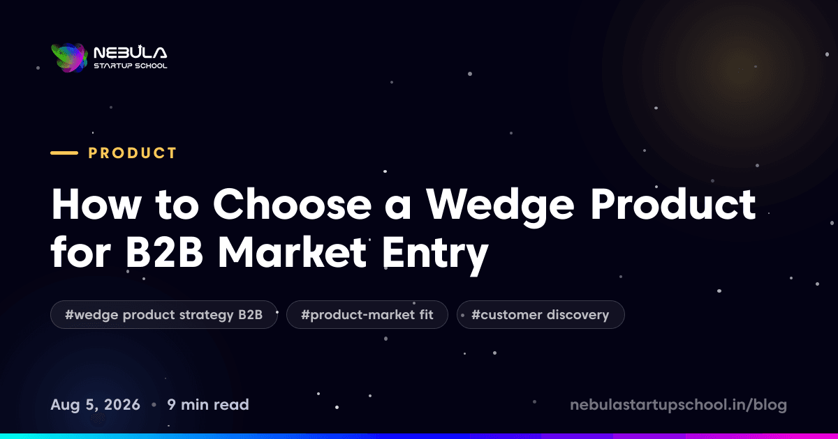 How to Choose a Wedge Product for B2B Market Entry